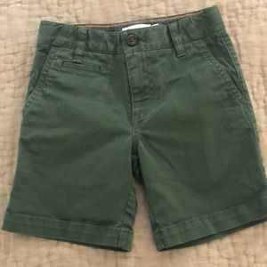 Mini Boden Boys Green Shorts Size 6